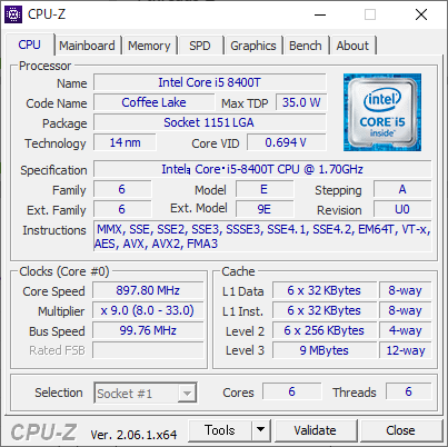 Intel Core i5 8400Tのベンチマーク | ぶ！ログ